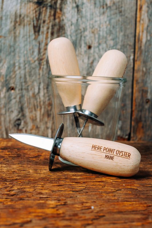 Wooden Handle Oyster Shucking Knife