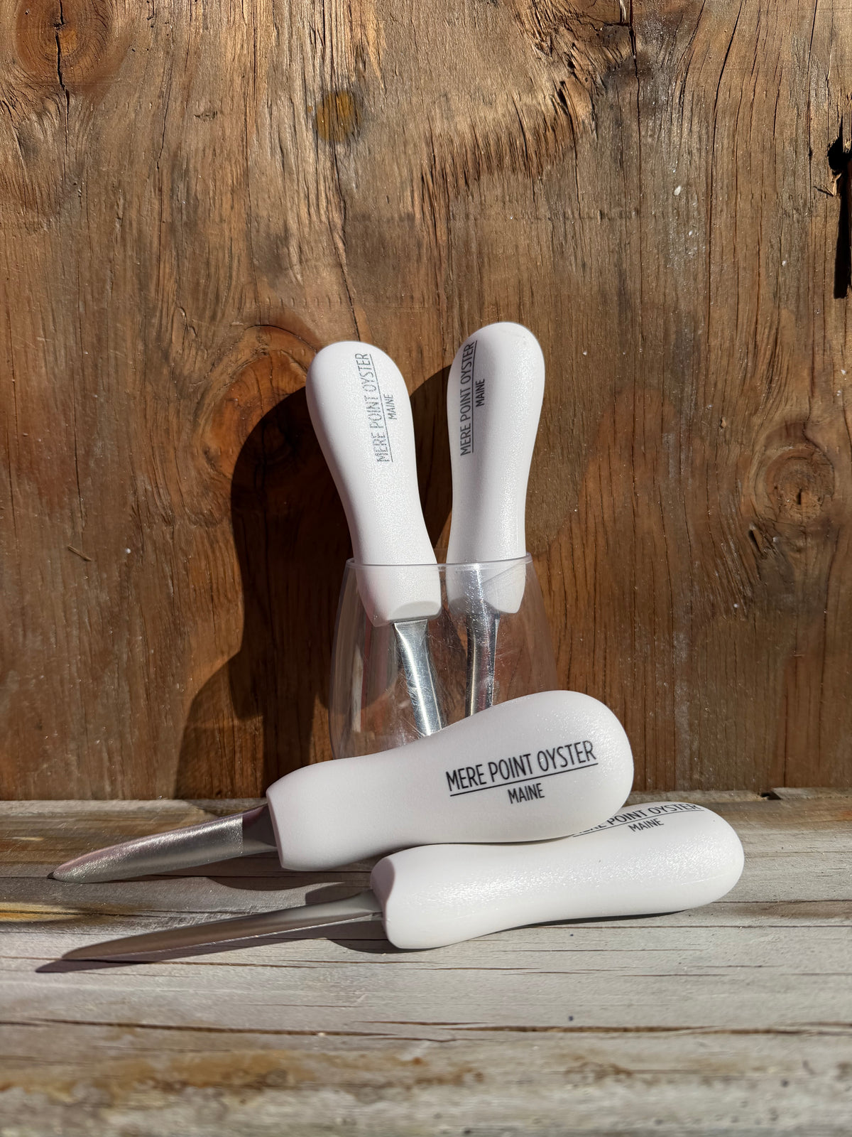 White Oyster Shucking Knife